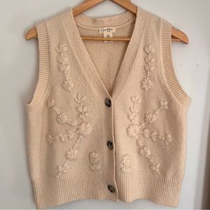 Embroidered Sweater Vest